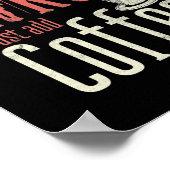 Instant Hiker voegt alleen maar Coffee Funny Hikin Poster (Hoek)