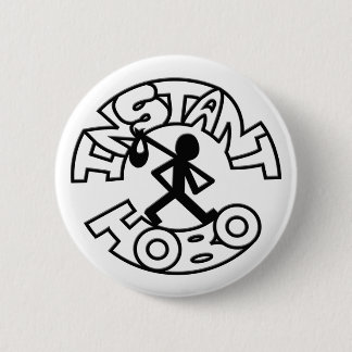 Instant Hobo_Hobo Man_Logo_ Ronde Button 5,7 Cm