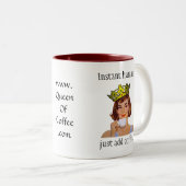 Instant human - voeg gewoon koffie toe. tweekleurige koffiemok (Voorkant rechts)