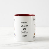 Instant human - voeg gewoon koffie toe. tweekleurige koffiemok (Center)