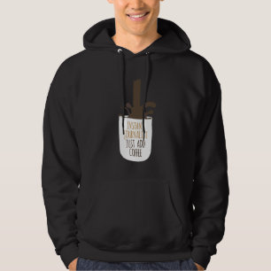 Instant Journalist Gewoon Koffie Toevoegen Schrijv Hoodie