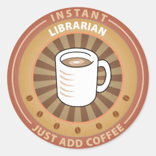 Instant Librarian Ronde Sticker