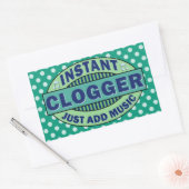 Instant-logger gewoon muziek toevoegen rechthoekige sticker (Envelop)
