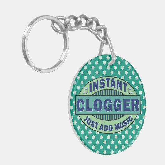 Instant-logger gewoon muziek toevoegen sleutelhanger (Voorkant Links)