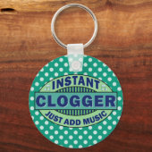 Instant-logger gewoon muziek toevoegen sleutelhanger (Voorkant)
