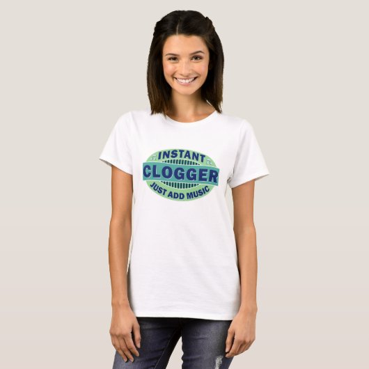 Instant-logger gewoon muziek toevoegen t-shirt (Voorkant volledig)