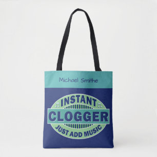 Instant-logger gewoon Muziekblauw toevoegen Aang Tote Bag