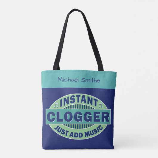 Instant-logger gewoon Muziekblauw toevoegen | Aang Tote Bag (Achterkant)