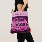 Instant logger voeg gewoon muziekroze toe | Aangep Tote Bag (Dichtbij)