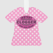 Instant logger voeg gewoon muziekroze toe ornament (achterkant)