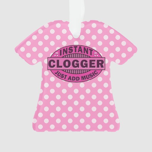 Instant logger voeg gewoon muziekroze toe ornament (voorkant)
