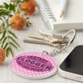 Instant logger voeg gewoon muziekroze toe sleutelhanger (Voorkant Rechts)