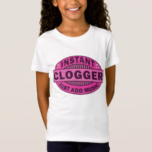 Instant logger voeg gewoon muziekroze toe t-shirt