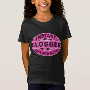 Instant logger voeg gewoon muziekroze toe t-shirt