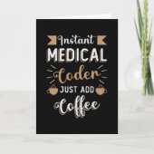 Instant Medical Coder Coffee Codering ICD Coder Kaart (Voorkant)