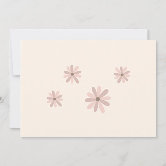 Instant Modern Leuk Meisje Aqeeqah Uitnodiging Kaa (Achterkant)