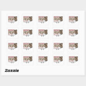 Instant Mom Just Add Coffee Vierkante Sticker (Vel)