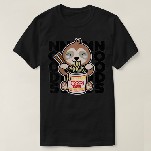 Instant Noodles Cute Kawaii Ra T-shirt (Design voorkant)