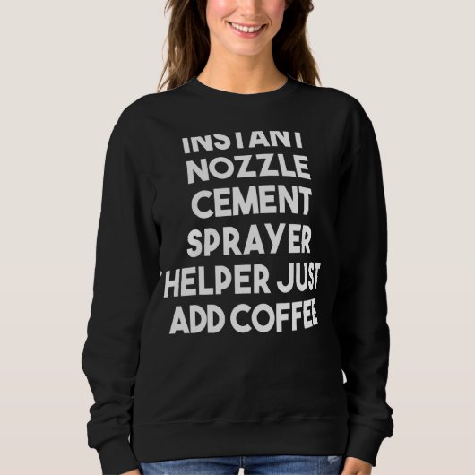 Instant Nozzle Cement Sprayer Helper Gewoon toevoe Trui (Voorkant)