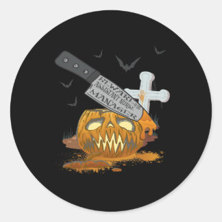 Instant Nurse Manager Funny Halloween Party Ronde Sticker