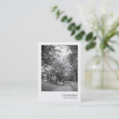 Instant Photo 022 - Cycle Way BW Visitekaartje (Staand voorkant)