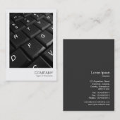 Instant Photo 026 - toetsenbord Visitekaartje (Voorkant / Achterkant)