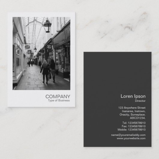 Instant Photo 02 - Winkelarcade Visitekaartje (Voorkant / Achterkant)