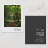 Instant Photo 031 - Pad in de Bossen Visitekaartje (Voorkant / Achterkant)