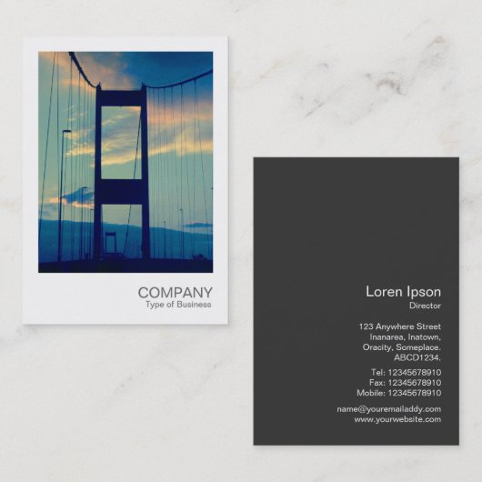 Instant Photo 050 - Bridge to England Visitekaartje (Voorkant / Achterkant)