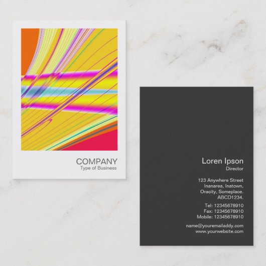 Instant Photo 056 - Fractal Abstract 061012e Visitekaartje (Voorkant / Achterkant)