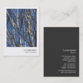 Instant Photo 05 - Birch Branches Visitekaartje (Voorkant / Achterkant)