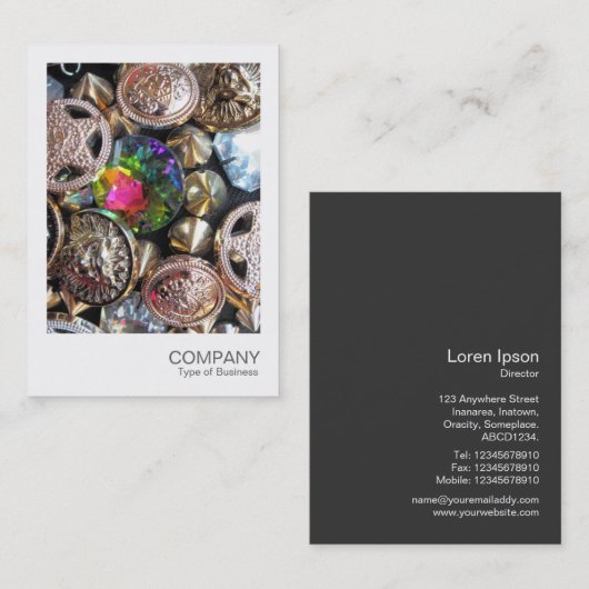 Instant Photo 076 - Flea Market Bling Visitekaartje (Voorkant / Achterkant)