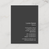 Instant Photo 078 - Bed van gele madeliefjes Visitekaartje (Achterkant)