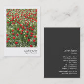 Instant Photo 085 - Bed of Tulips Visitekaartje (Voorkant / Achterkant)