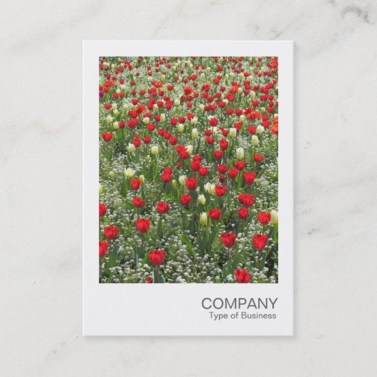 Instant Photo 085 - Bed of Tulips Visitekaartje (Voorkant)