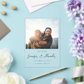 Instant Photo 2 Sla de datum op Acryl Uitnodigingen (Insitu (Huwelijk))