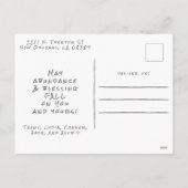  Instant Photo - Fall Leaves Garland Feestdagenkaart (Achterkant)