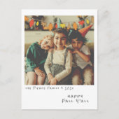  Instant Photo - Fall Leaves Garland Feestdagenkaart (Voorkant)