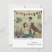  Instant Photo - Folie Fall Leaves Garland Feestdagenkaart (Voorkant)