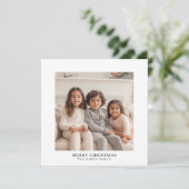 Instant Photo Gallery witte rand Feestdagenkaart (Staand voorkant)