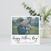 Instant Photo Happy Vaderdag Kaart (Staand voorkant)