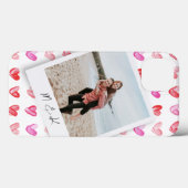 Instant Photo Hearts-monogram Case-Mate iPhone Case (Achterkant (horizontaal))
