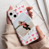 Instant Photo Hearts-monogram Case-Mate iPhone Case