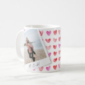 Instant Photo Hearts-monogram Koffiemok (Voorkant links)
