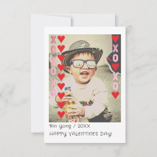 Instant Photo Kinder School Valentijnsdag Kaart (Voorkant)