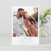 Instant Photo - Lang Wit Chic Sla de datum op Kaart (Staand voorkant)