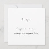 Instant Photo Look Bruiloft Foto Dank u Bedankkaart (Achterkant)