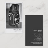 Instant Photo - Oude TLR camera Visitekaartje (Voorkant / Achterkant)