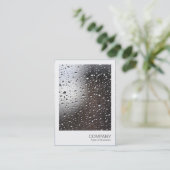 Instant Photo - Regen op een raam Visitekaartje (Staand voorkant)
