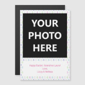 Instant Photo Retro Message Magnet | Paaseieren (Voorkant / Achterkant)
